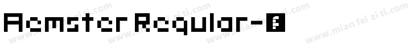 Aemster Regular字体转换